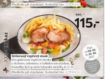 Grilovaný vepřový steak