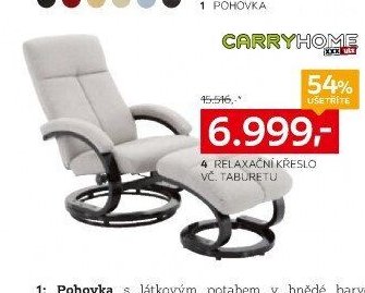 Relaxační křeslo vč. taburetu