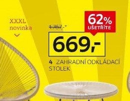 Zahradní odkládací stolek