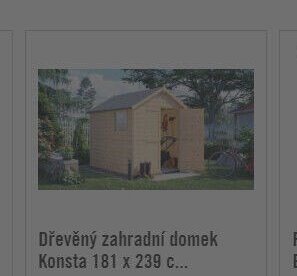 Dřevěný zahradní domek Konsta 181 x 239 c...