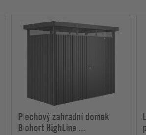 Plechový zahradní domek Biohort HighLine ...