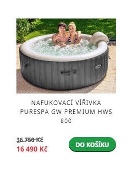 Nafukovací vířivka PureSpa GW Premium HWS 800