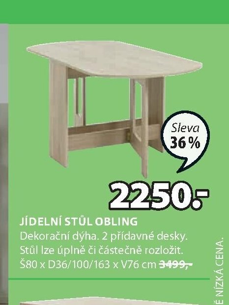 JÍDELNÍ STŮL OBLING