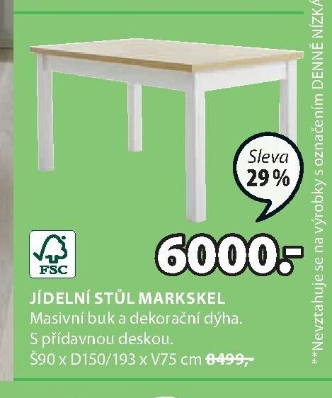 JÍDELNÍ STŮL MARSKEL
