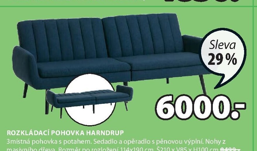 ROZKLÁDACÍ POHOVKA HARNDRUP