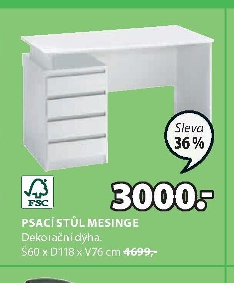 Psací stůl MESINGE