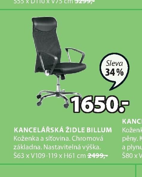 Kancelářská židle BILLUM