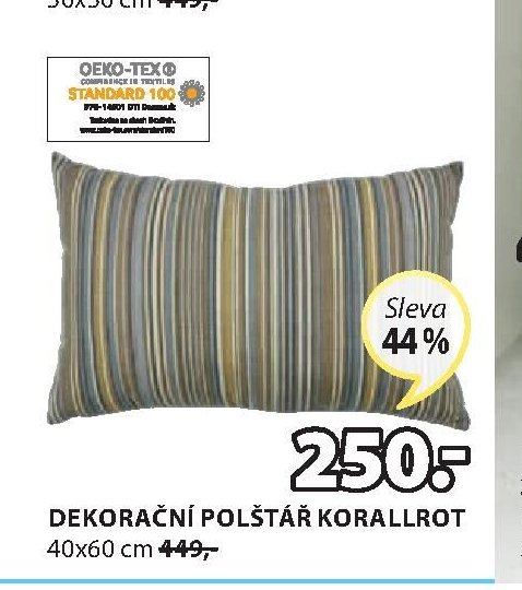DEKORAČNÍ POLŠTÁŘ KORALLROT