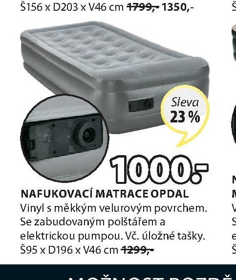 NAFUKOVACÍ MATRACE OPDAL