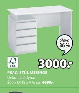 Psací stůl MESINGE