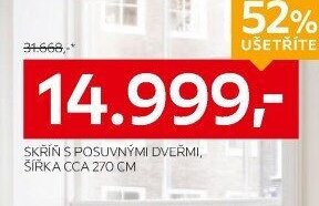 Skříň s posuvnými dveřmi