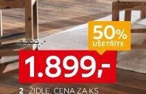 2 ŽIDLE, CENA ZA KS