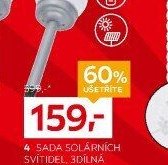 Sada solárních svítidel