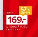 Hotový závěs