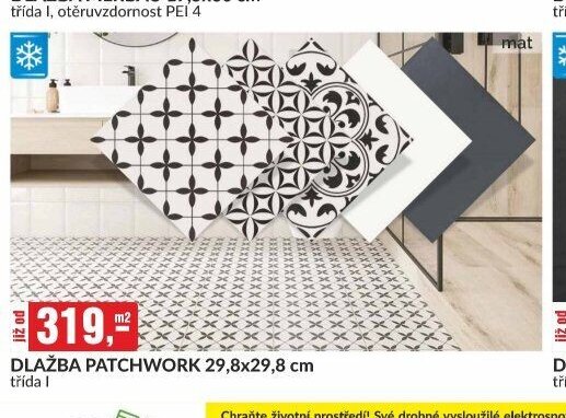 DLAŽBA PATCHWORK 29,8x29,8 cm
