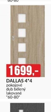 DALLAS 4*4 pokojové dub bělený lakované