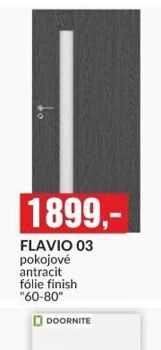 FLAVIO 03 pokojové antracit fólie finish