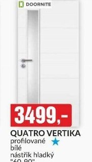 QUATRO VERTIKA profilované bílé nástřik hladký