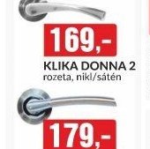 KLIKA DONNA 2 rozeta, nikl/sátén