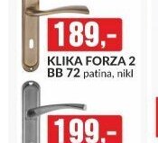 KLIKA FORZA 2 BB 72 patina, nikl