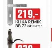 KLIKA REMIK BB 72 nikl/sátén