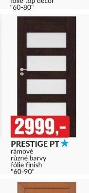 PRESTIGE PT rámové různé barvy fólie finish 