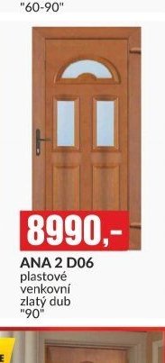 ANA 2 D06 plastové venkovní zlatý dub 