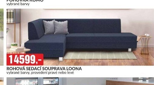 ROHOVÁ SEDACÍ SOUPRAVA LOONA