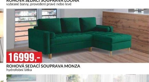 ROHOVÁ SEDACÍ SOUPRAVA MONZA