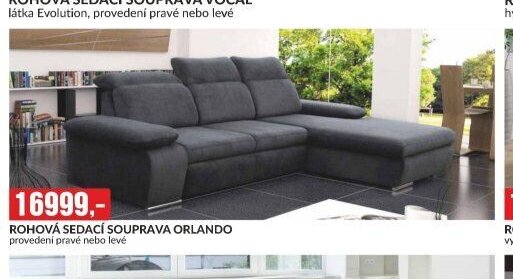 ROHOVÁ SEDACÍ SOUPRAVA ORLANDO