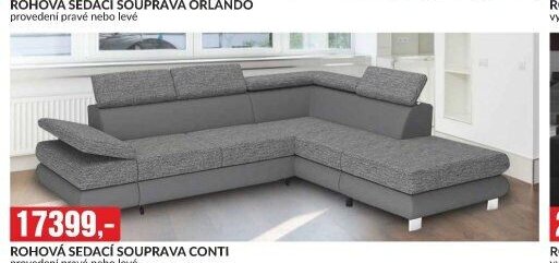 ROHOVÁ SEDACÍ SOUPRAVA CONTI