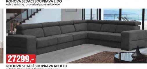 ROHOVÁ SEDACÍ SOUPRAVA APOLLO