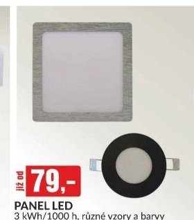 PANEL LED 3 kWh/1000 h, různé vzory a barvy