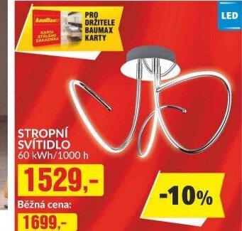 STROPNÍ SVÍTIDLO 60 kWh/1000 h