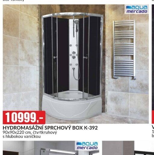HYDROMASÁŽNÍ SPRCHOVÝ BOX K-392
