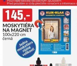 MOSKYTIÉRA NA MAGNET 100x220 cm