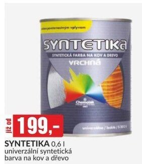 SYNTETIKA 0,6 l univerzální syntetická barva na kov a dřevo