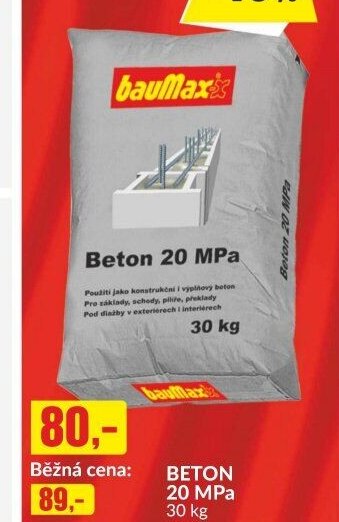 BETON 20 MPa 30 kg