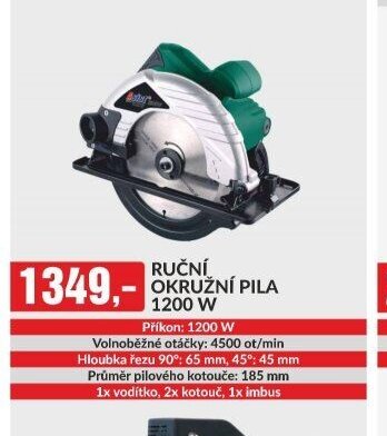 RUČNÍ OKRUŽNÍ PILA 1200 W