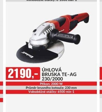 ÚHLOVÁ BRUSKA TE-AG 230/2000
