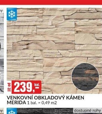 Venkovní obkladový kámen MERIDA