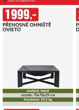 PŘENOSNÉ OHNIŠTĚ OVIETO
