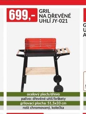 GRIL NA DŘEVĚNÉ UHLÍ JY-021
