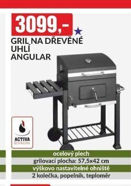GRIL NA DŘEVĚNÉ UHLÍ ANGULAR
