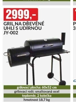 GRIL NA DŘEVĚNÉ UHLÍ S UDÍRNOU JY-002