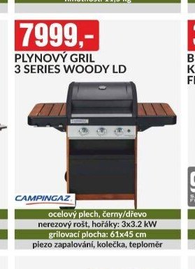 PLYNOVÝ GRIL 3 SERIES WOODY LD