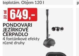PONDOVARI JEZÍRKOVÉ ČERPADLO