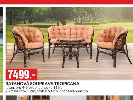 RATANOVÁ SOUPRAVA TROPICANA