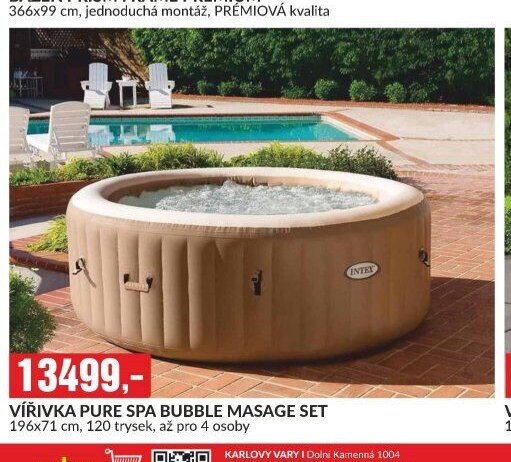 VÍŘIVKA PURE SPA BUBBLE MASAGE SET 196x71 cm