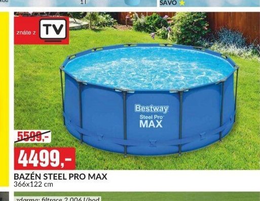 BAZÉN STEEL PRO MAX 366x122 cm
